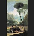 Francisco De Goya Canvas Paintings - The Fall La Caida